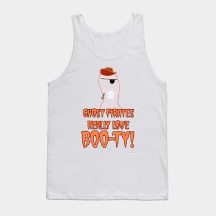 Ghost Pirate Booty Funny Halloween Character Tank Top